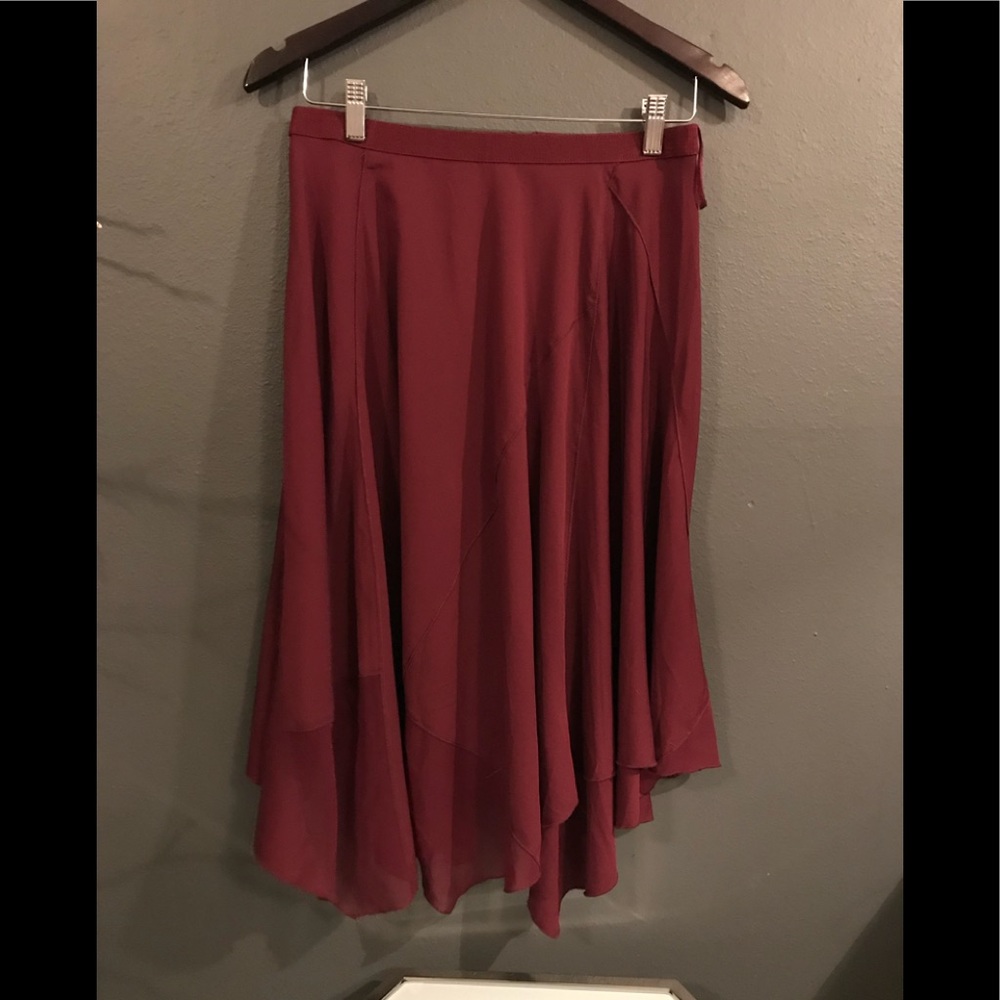 Burgundy skirt